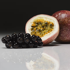 maybe an image about Passion Fruit & Blackcurrant