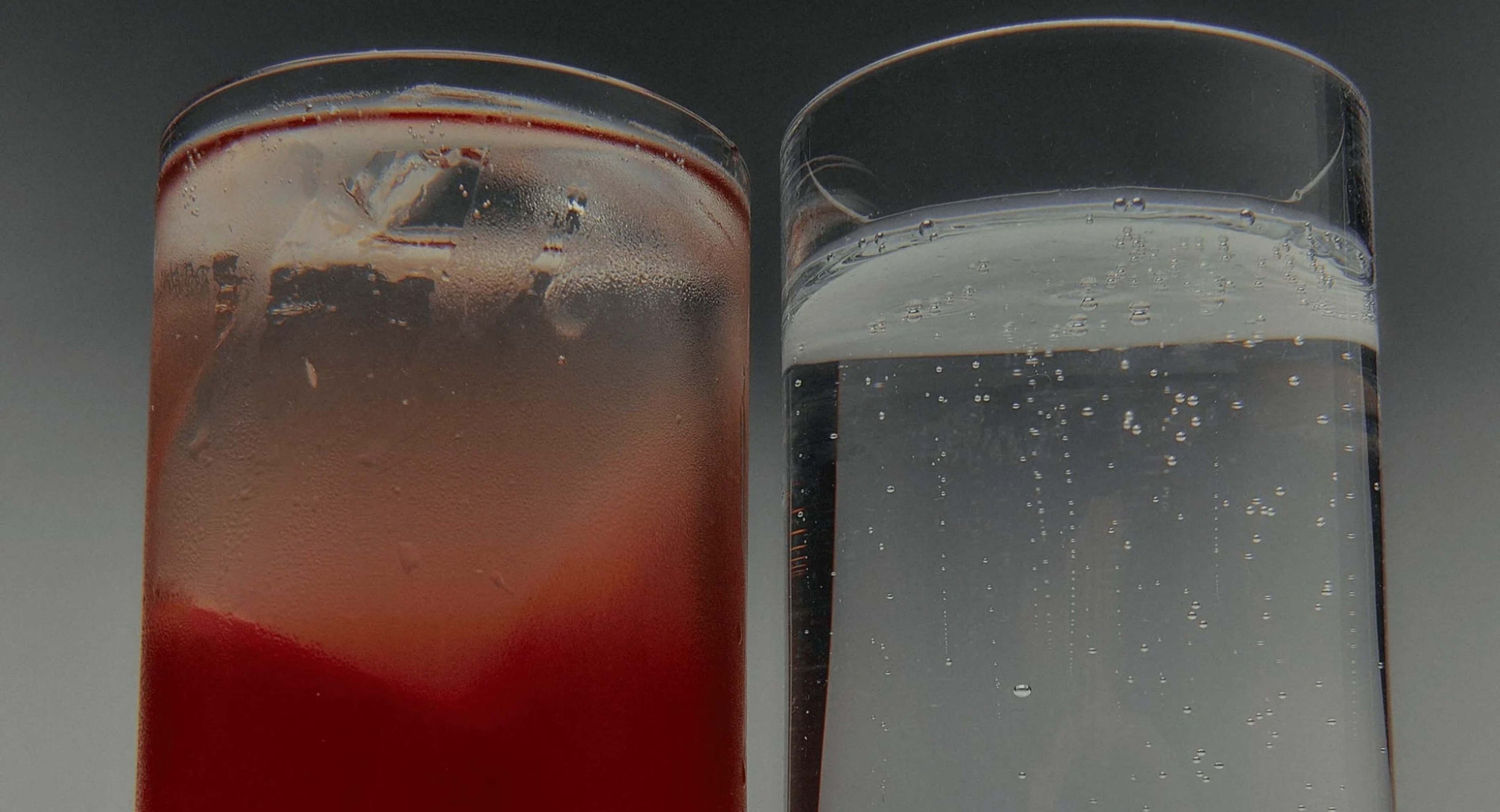 drinks with a dark background